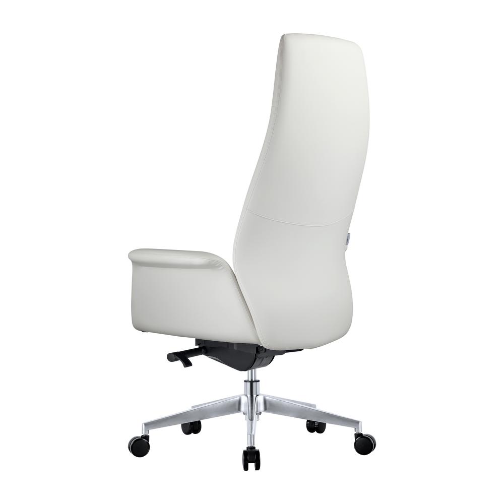 Summit Series Tall Office Chair In White Leather. Picture 7