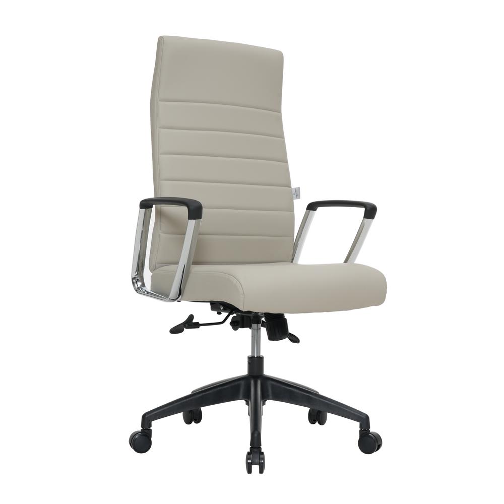 Hilton Modern High-Back Leather Office Chair. Picture 1