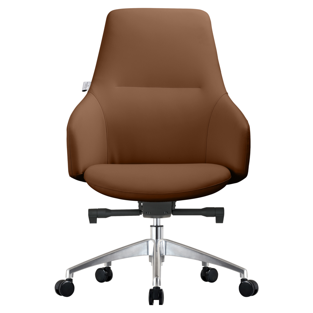 Celeste Series Office Chair in Dark Brown Leather. Picture 8