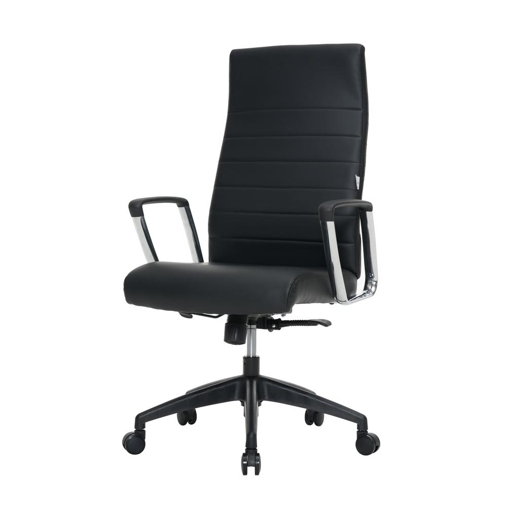 Hilton Modern High-Back Leather Office Chair. Picture 5