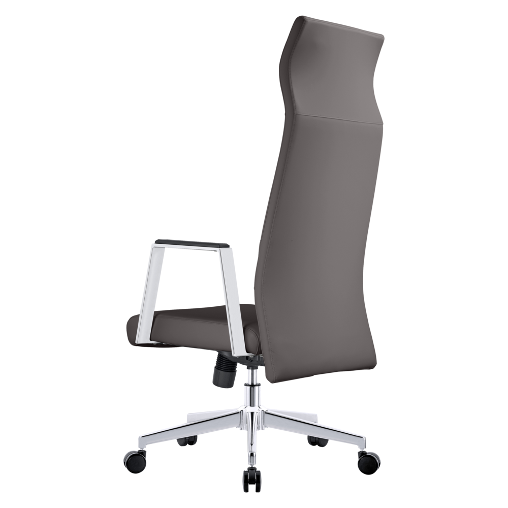 Aleen High-Back Office Chair in Upholstered Leather. Picture 8