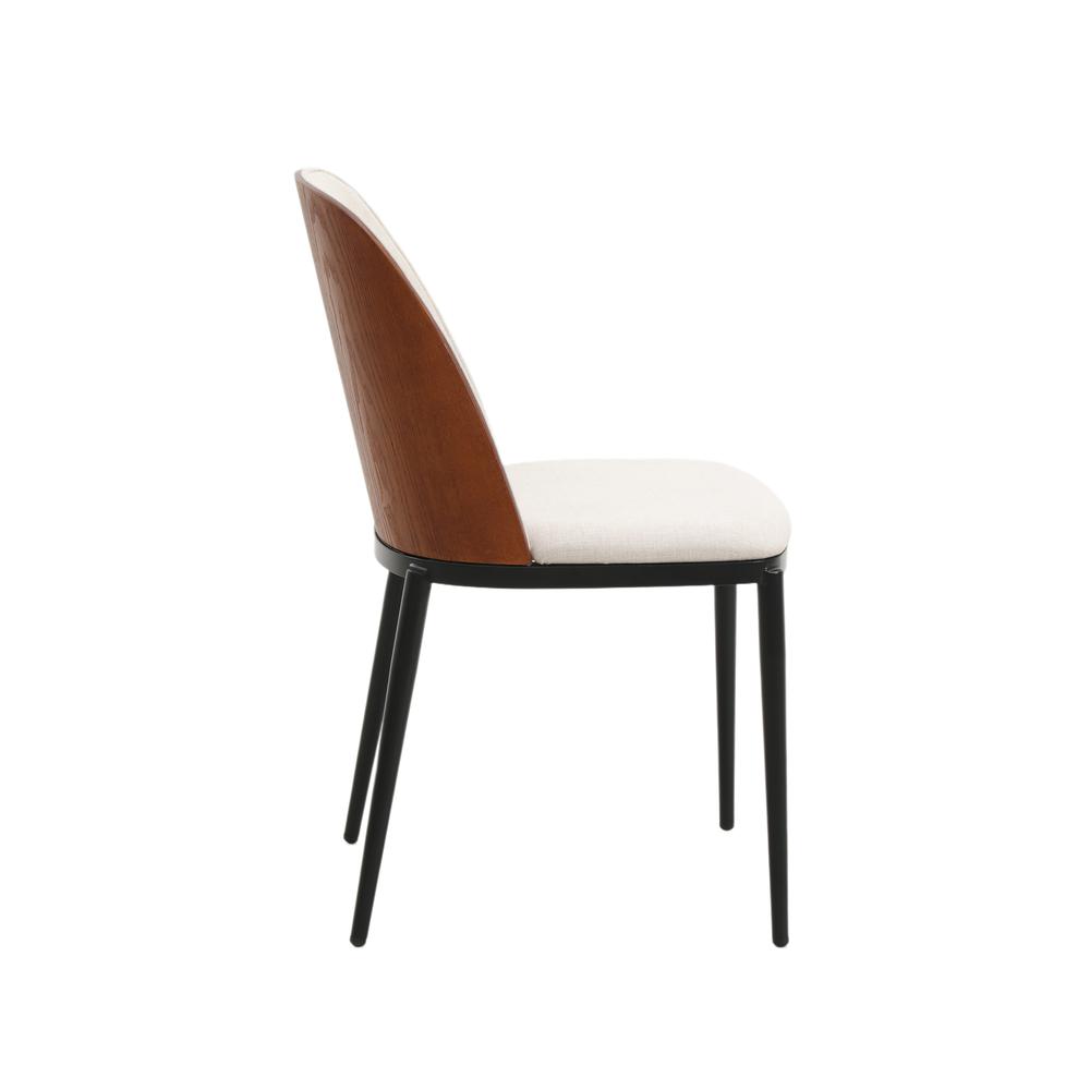 Dining Side Chair with Powder-Coated Steel Frame for Kitchen and Dining Room. Picture 2