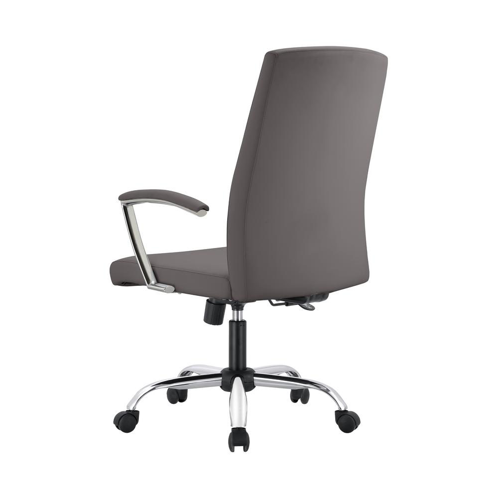 Evander Series Office Chair in Grey Leather. Picture 8