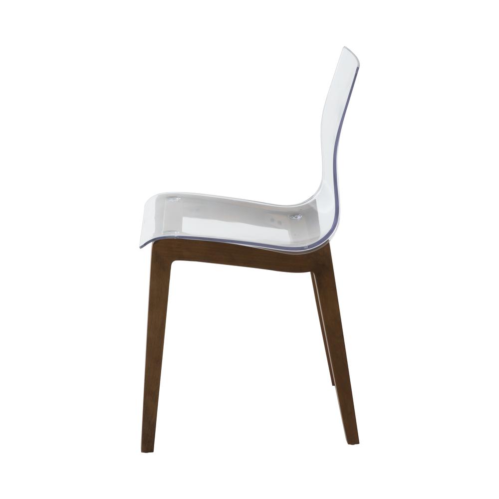 Marsden Modern Dining Side Chair With Beech Wood Legs Set of 4. Picture 3