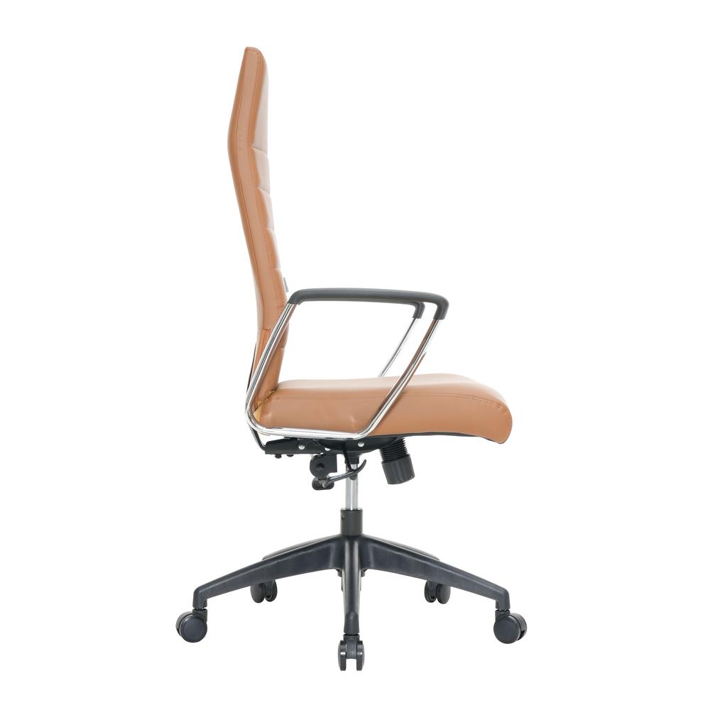 Hilton Modern High-Back Leather Office Chair. Picture 2