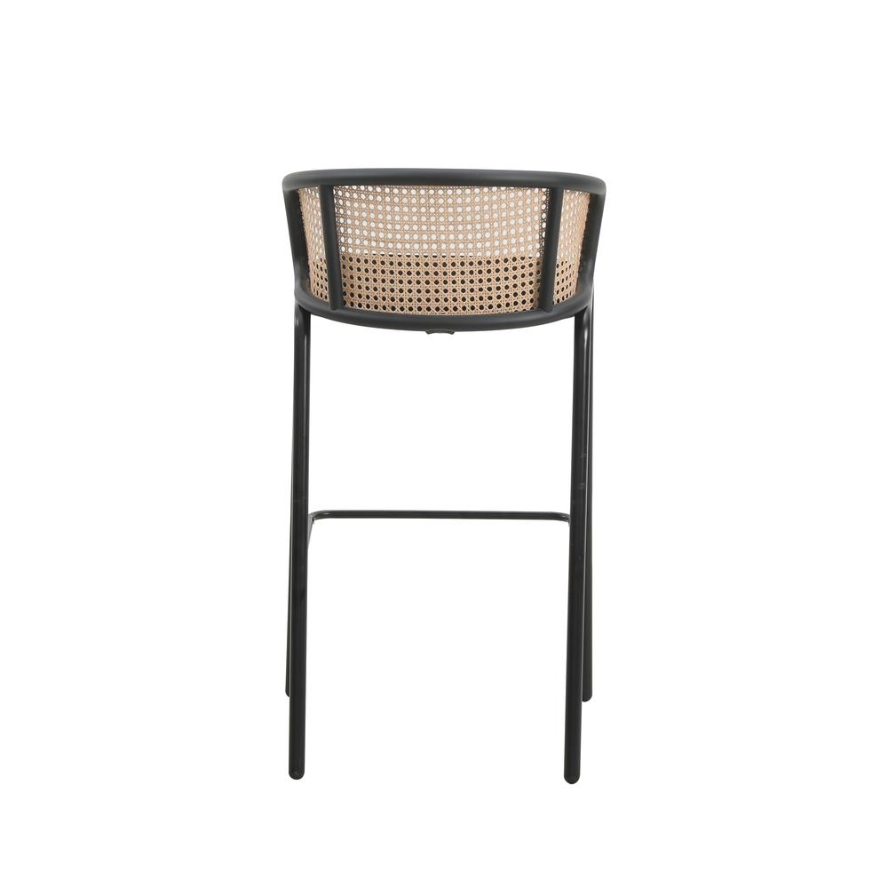 Seat and Black Powder Coated Steel Frame, Set of 2. Picture 5