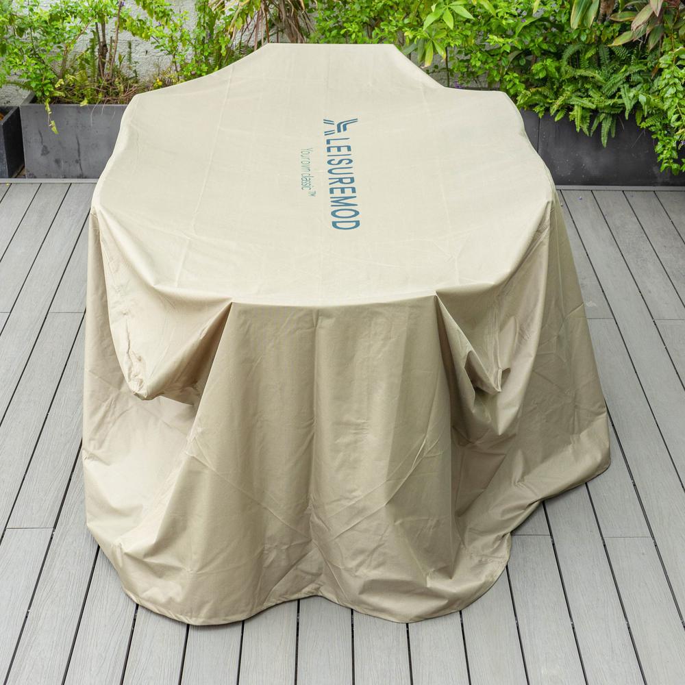 Chelsea Rectangular Outdoor Rain Cover for 63" Patio Dining Table. Picture 6