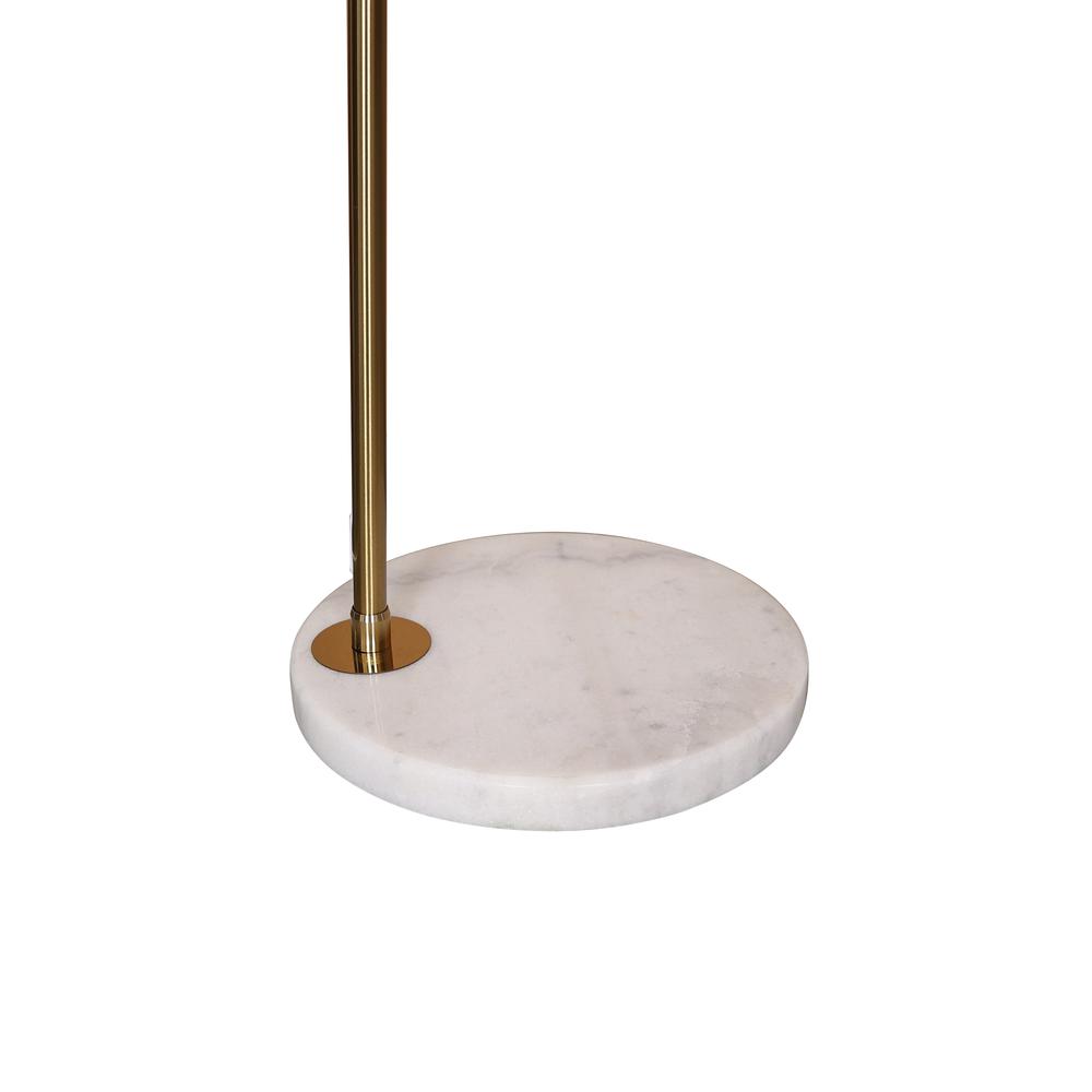 Arched Floor Lamp 75.6" Height with White Round Marble Base. Picture 7