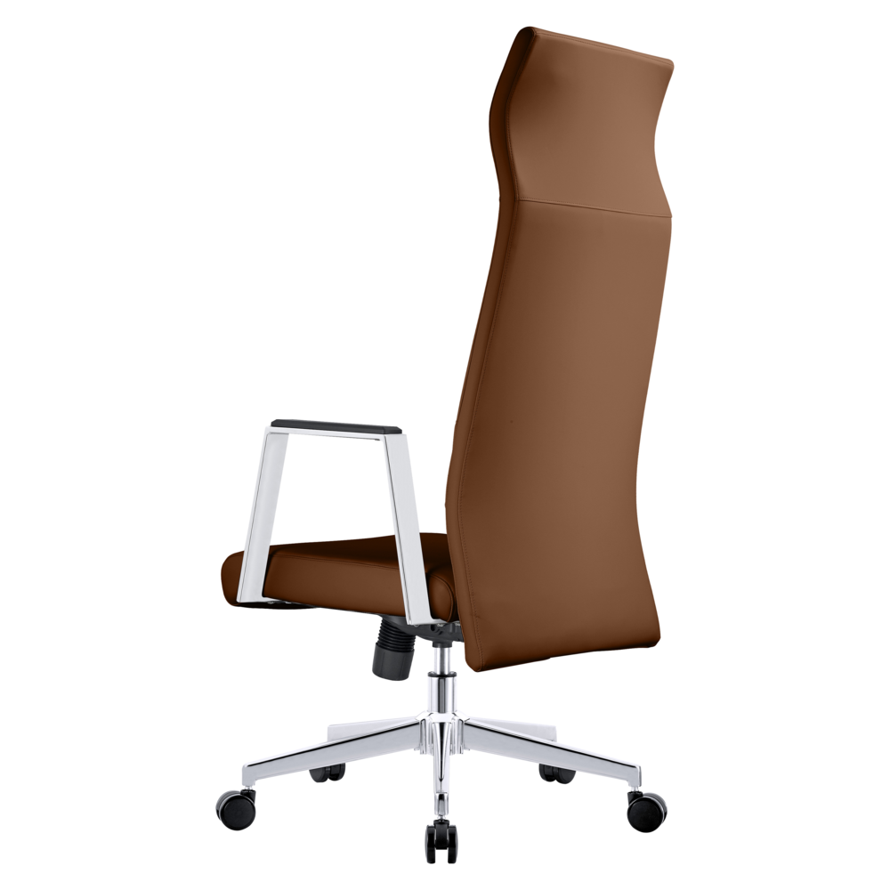 Aleen High-Back Office Chair in Upholstered Leather. Picture 8