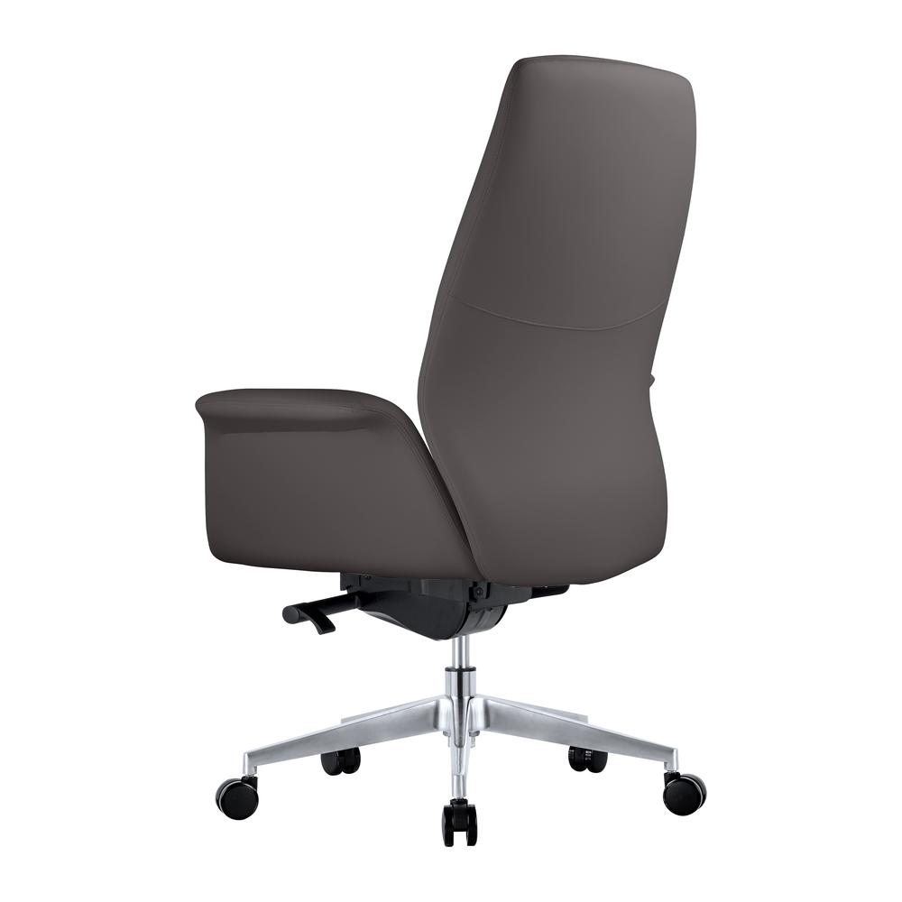 Summit Series Office Chair In Grey Leather. Picture 6