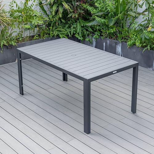 Chelsea Aluminum Outdoor Dining Table With 8 Chairs and Cherry Cushions. Picture 4