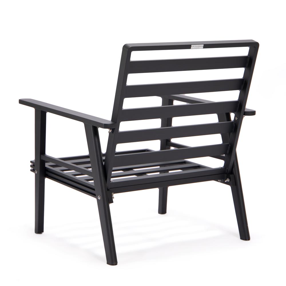 3-Piece Outdoor Patio Set with Black Aluminum Frame. Picture 11