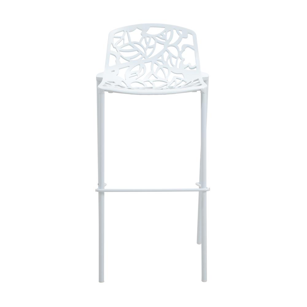Aluminum Bar Stool with Powder Coated Frame and Footrest. Picture 2