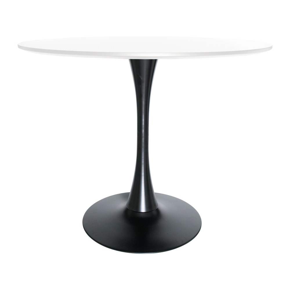 Round Dining Table with Wood Top. Picture 3