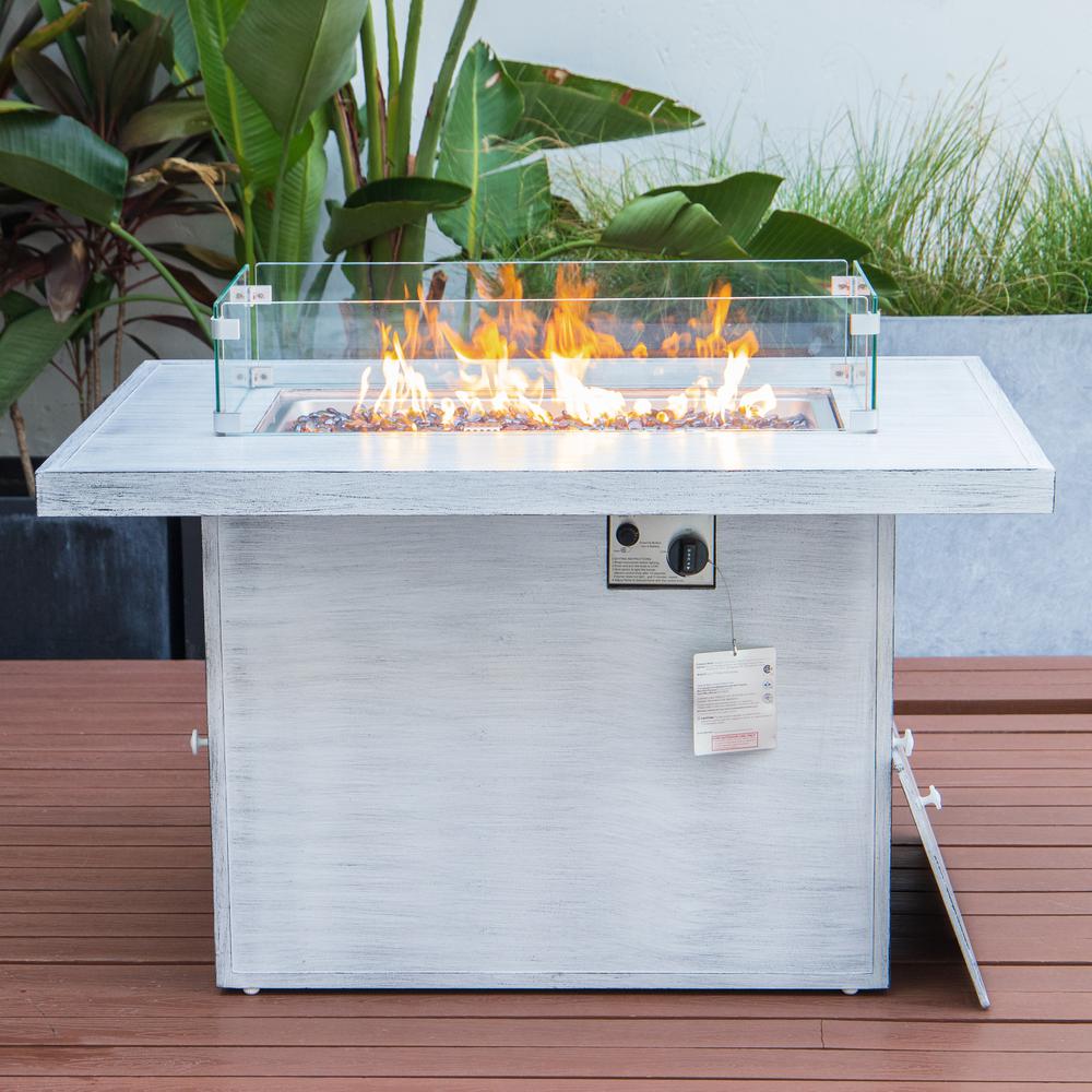 Chelsea Patio Modern Aluminum Propane Fire Pit Table. Picture 7