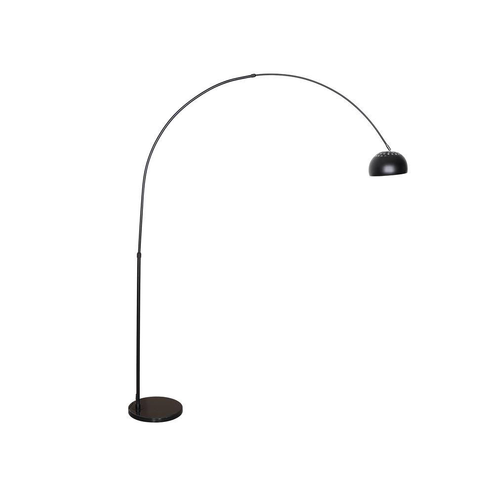 Arched Floor Lamp 75.6" Height with Black Round Marble Base. Picture 3