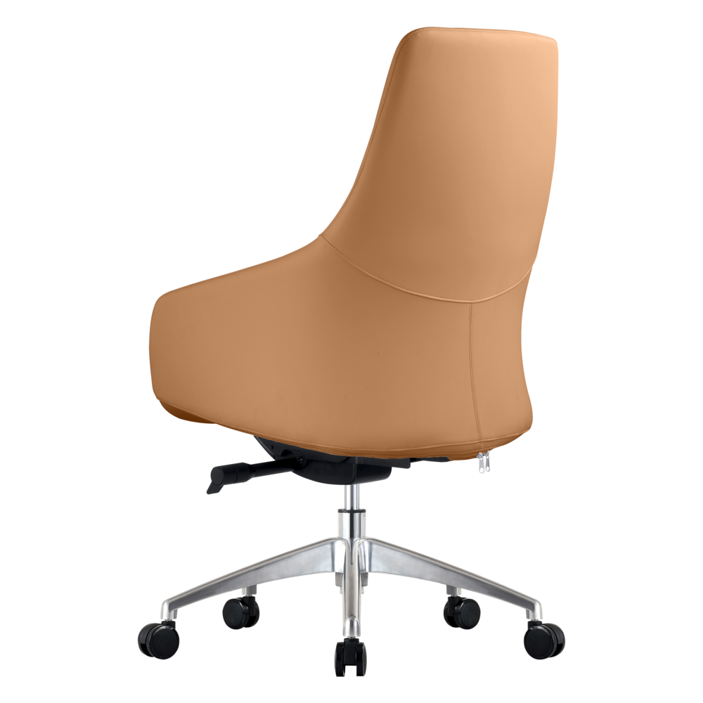 Celeste Series Office Chair in Acorn Brown Leather. Picture 7