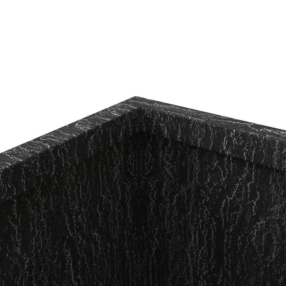 Verdura Series Cubic Poly Stone Planter in Dotted Blck 21.7 Cube. Picture 7