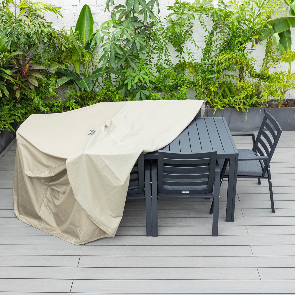 Chelsea Rectangular Outdoor Rain Cover for 63" Patio Dining Table. Picture 11