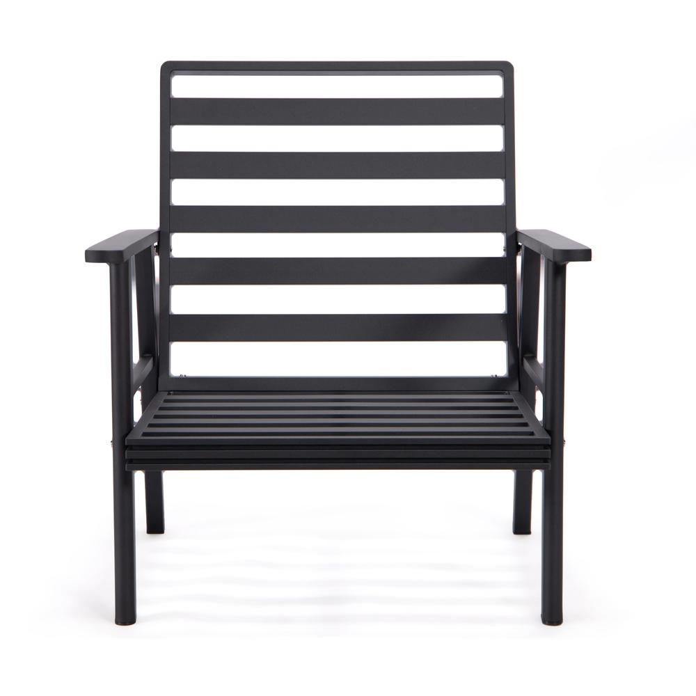 3-Piece Outdoor Patio Set with Black Aluminum Frame. Picture 13