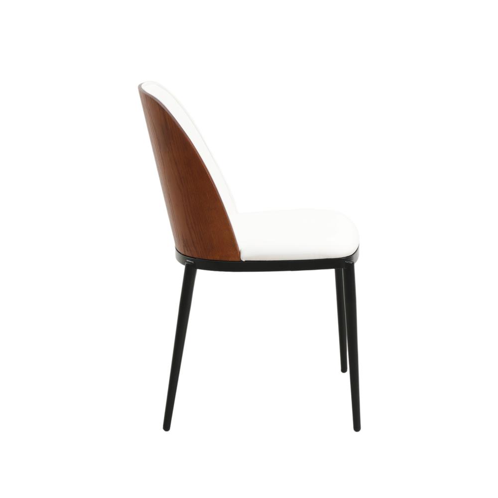 Dining Side Chair with Leather Seat. Picture 4