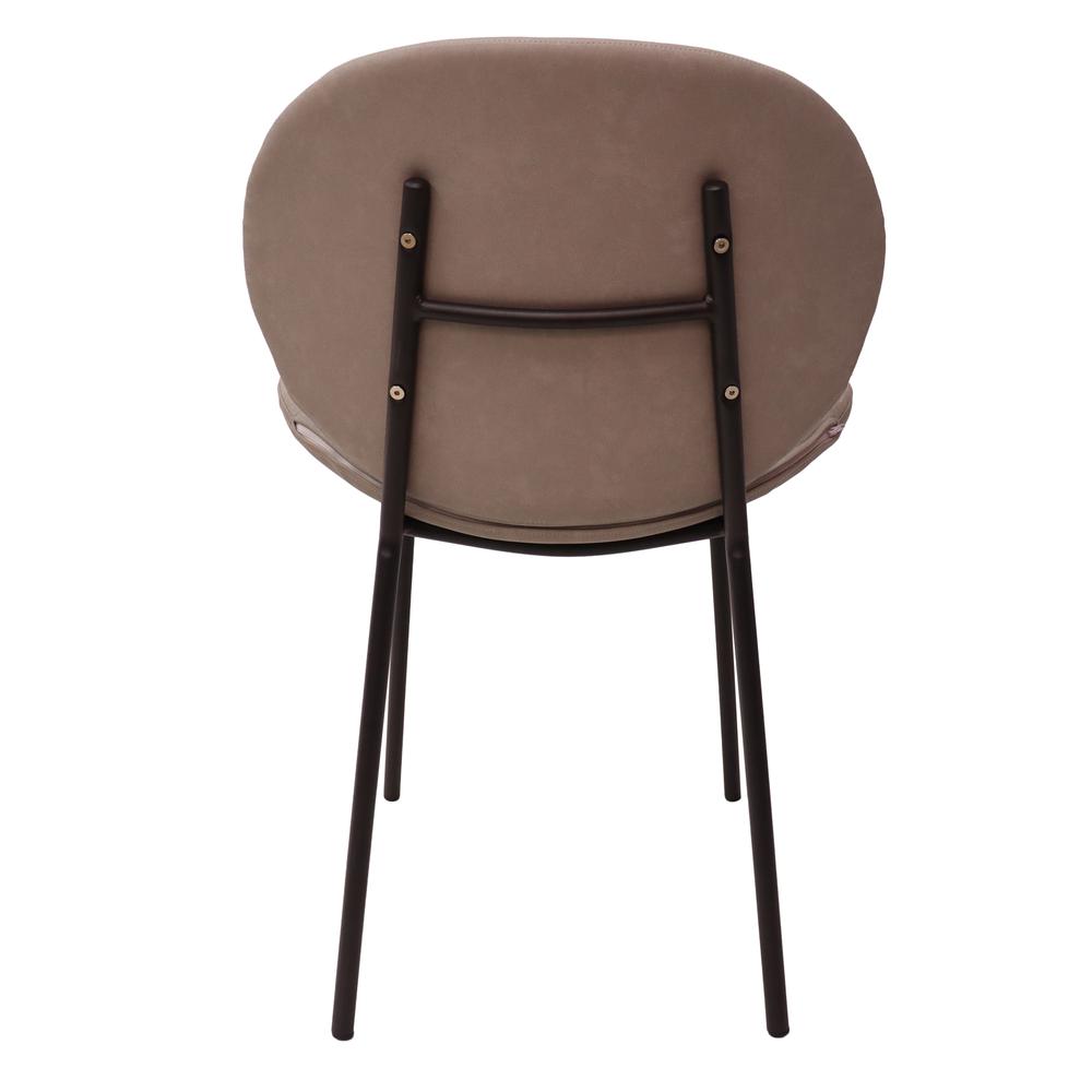 Dining Side Chair with Upholstered Faux Leather Seat. Picture 5