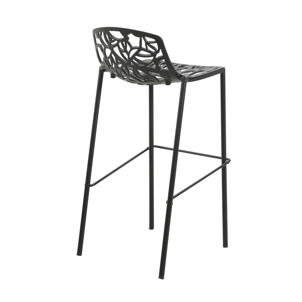 Aluminum Bar Stool with Powder Coated Frame and Footrest. Picture 4