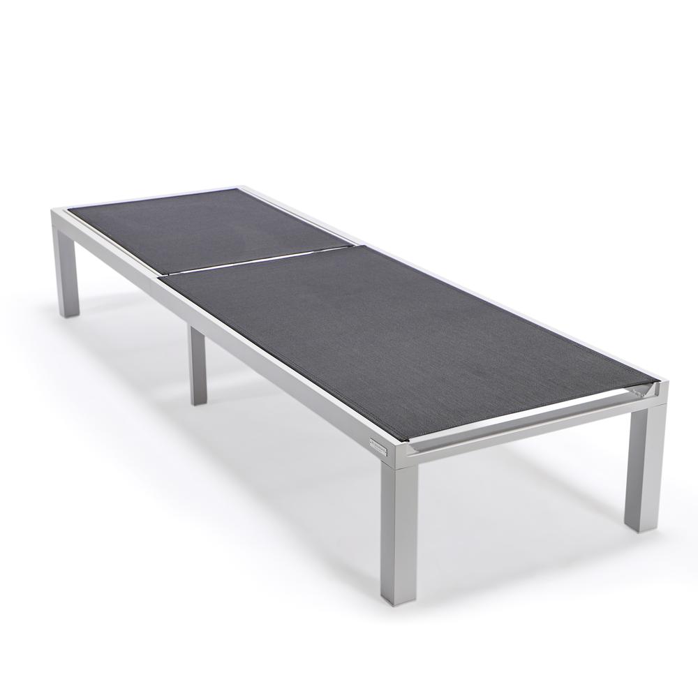 White Aluminum Outdoor Patio Chaise Lounge Chair. Picture 20