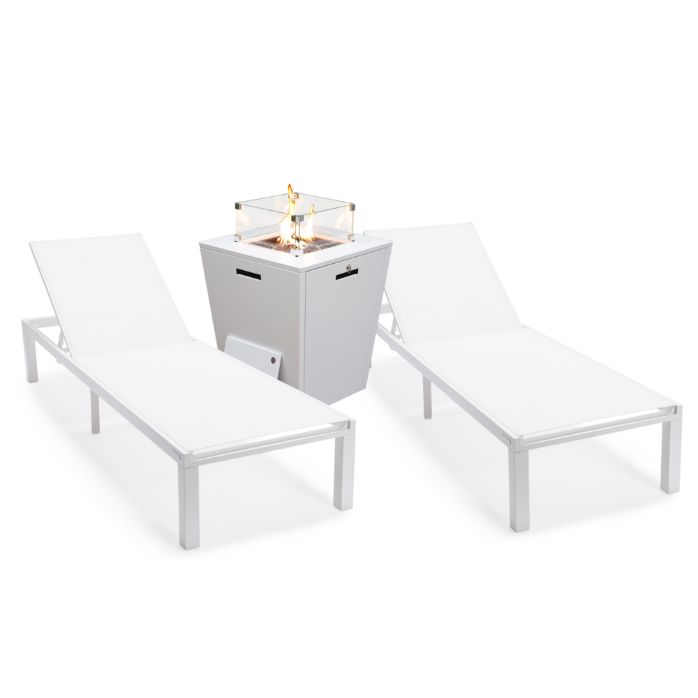 Aluminum Outdoor Patio Chaise Lounge Chair Set of 2. Picture 1