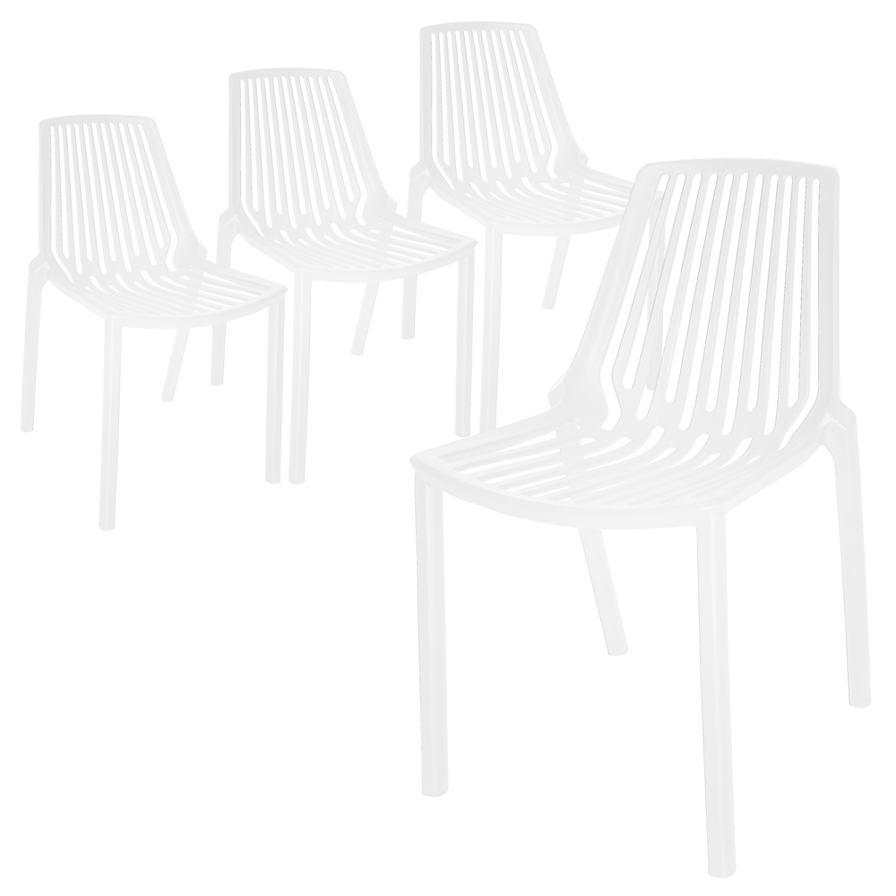 Acken Plastic Stackable Dining Chair. Picture 2