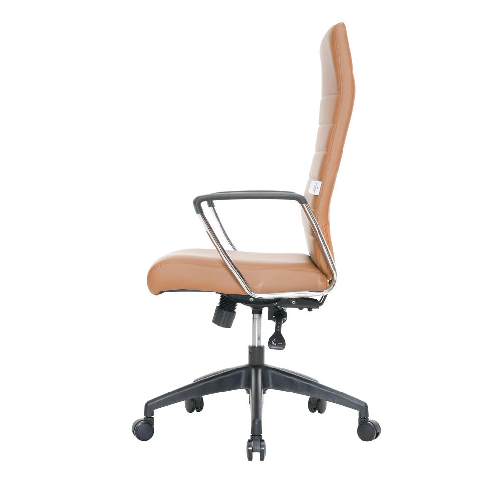 Hilton Modern High-Back Leather Office Chair. Picture 1