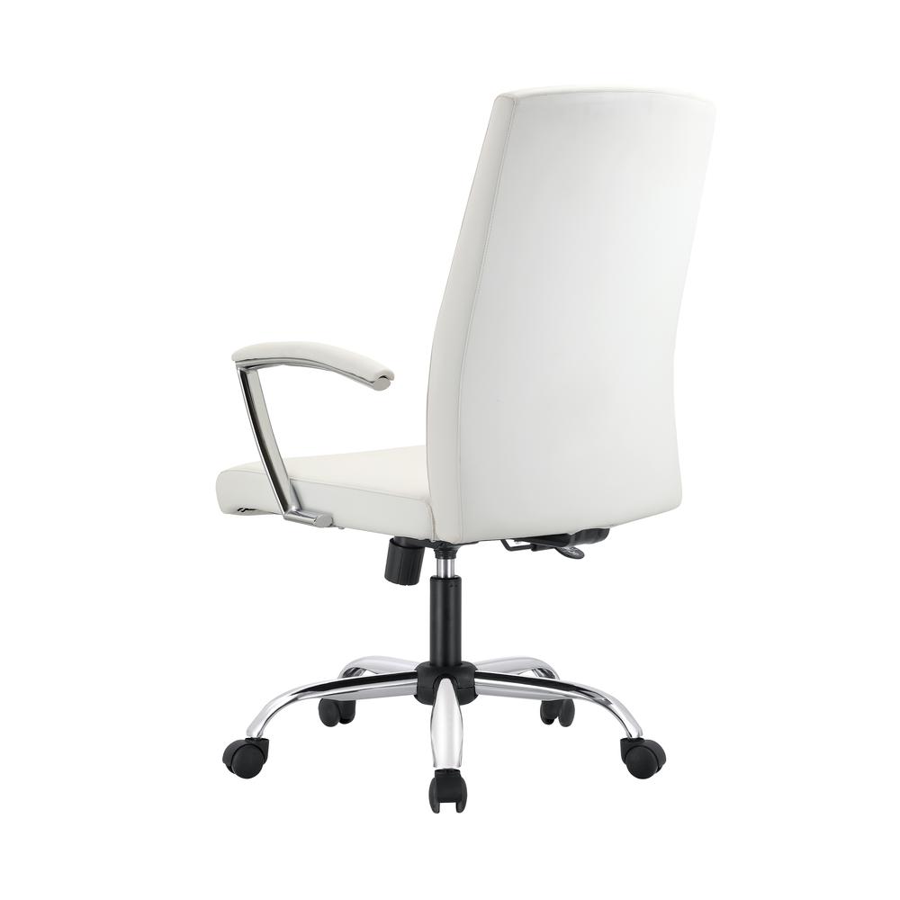 Evander Series Office Chair in White Leather. Picture 8