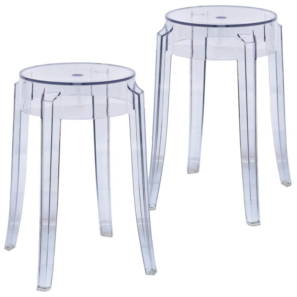 Plastic Dining Stool with Sturdy Seat and Legs for Kitchen and Dining Room. Picture 2