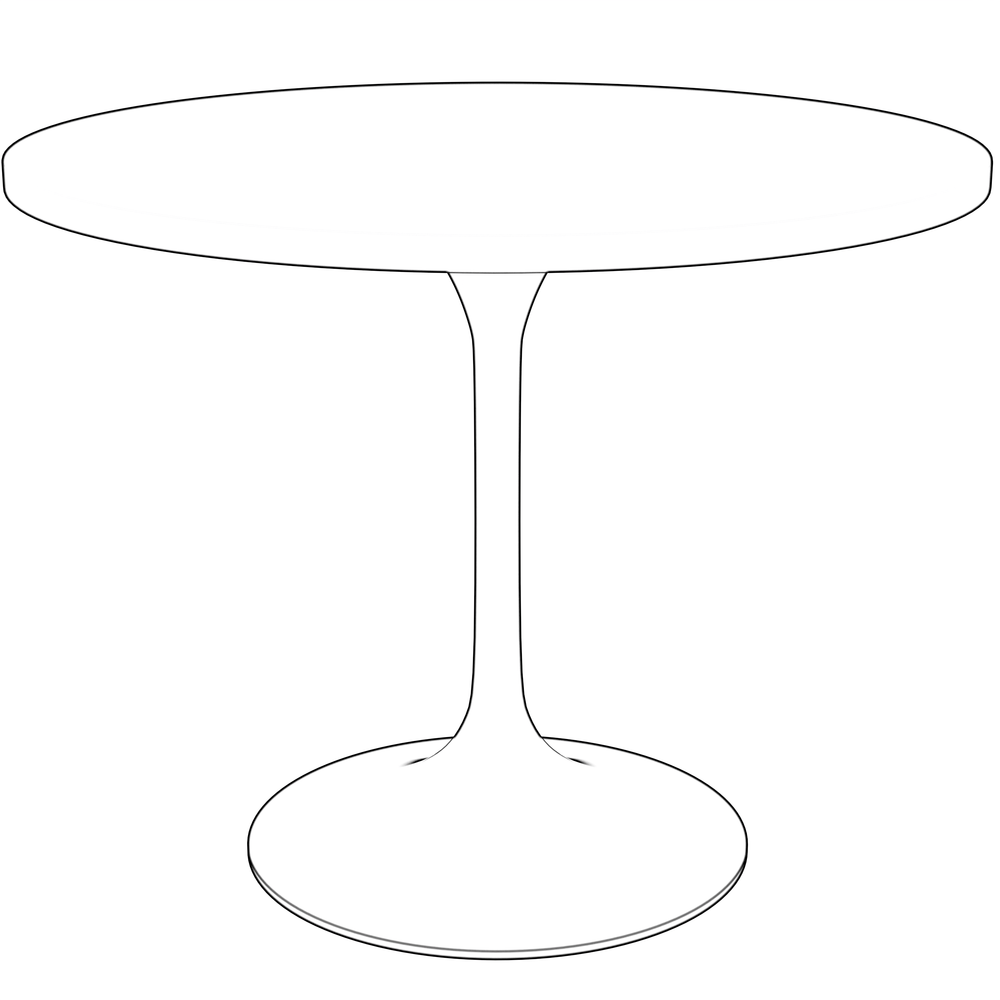 36" Round Dining Table, Brushed Chrome Base with Light Natural Wood MDF Top. Picture 2