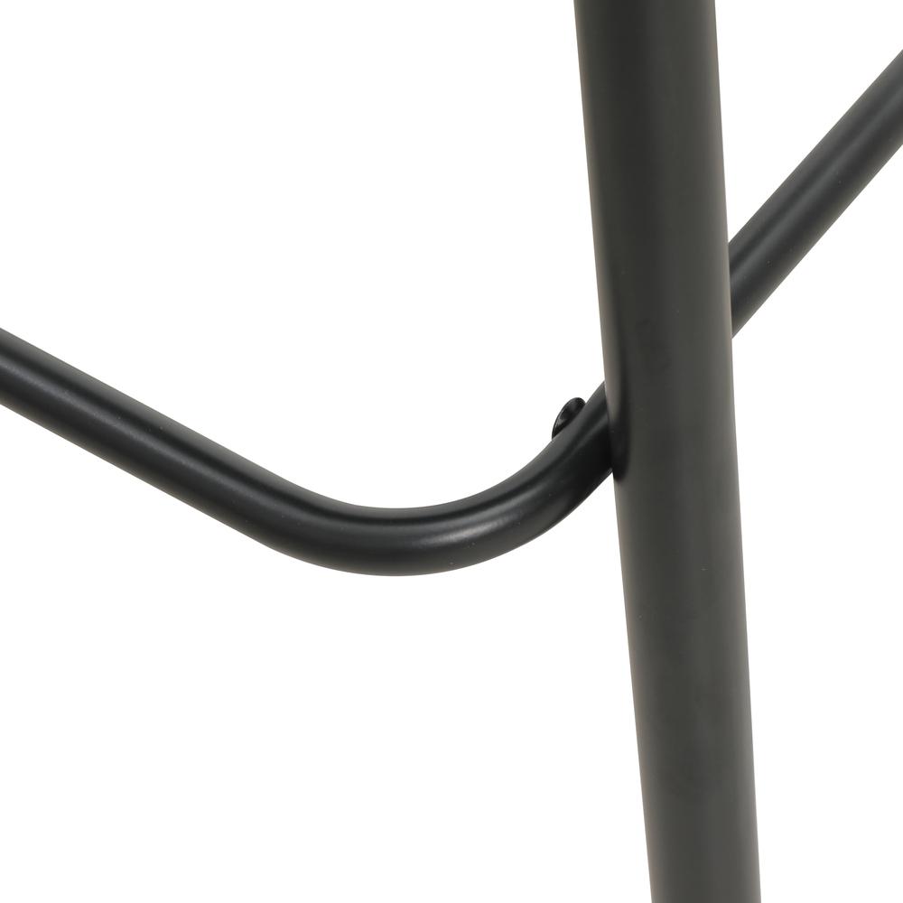 Seat and Black Powder Coated Steel Frame, Set of 2. Picture 9