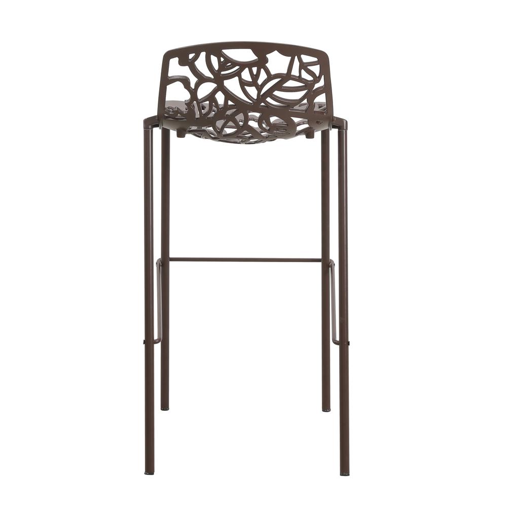 Aluminum Bar Stool with Powder Coated Frame and Footrest. Picture 5