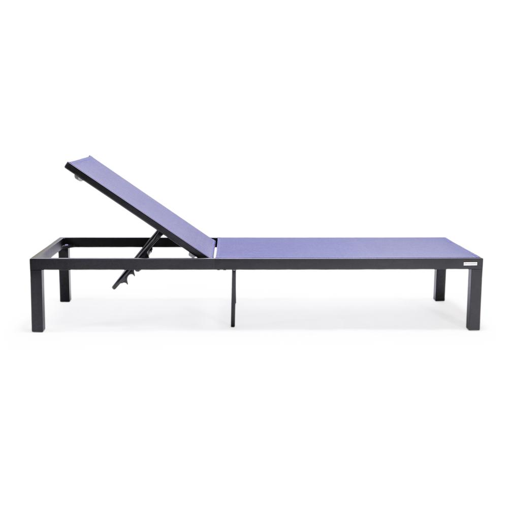 Marlin Patio Chaise Lounge Chair With Black Aluminum Frame. Picture 6