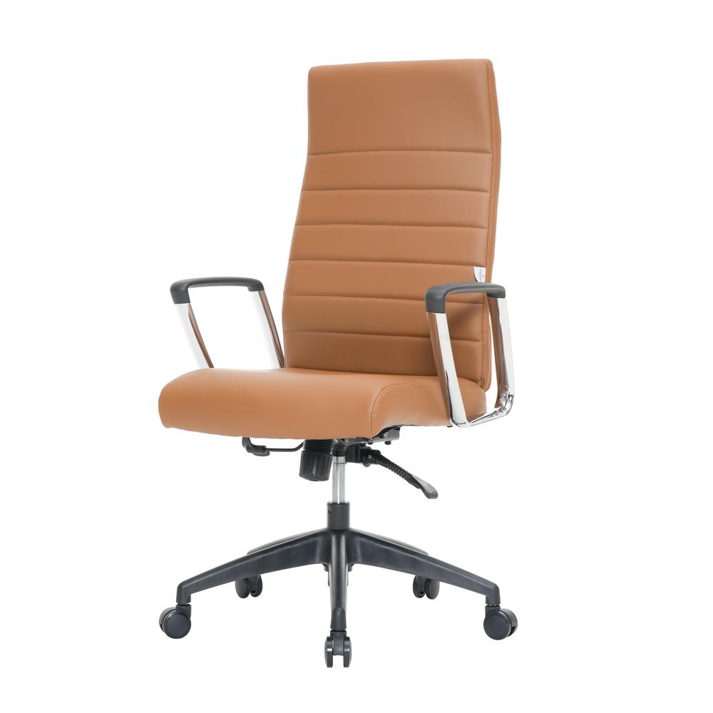 Hilton Modern High-Back Leather Office Chair. Picture 5