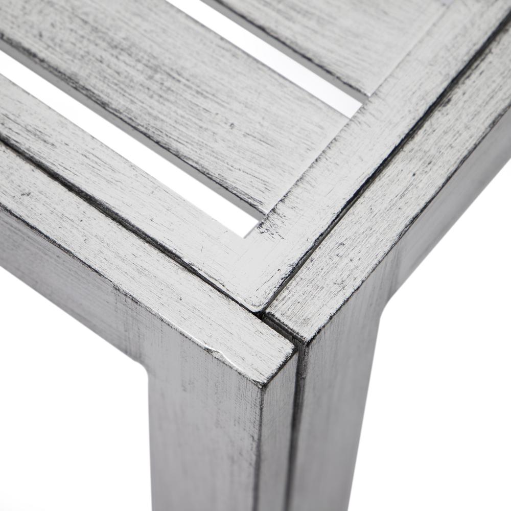 Chelsea Modern Aluminum Patio Side Table. Picture 3