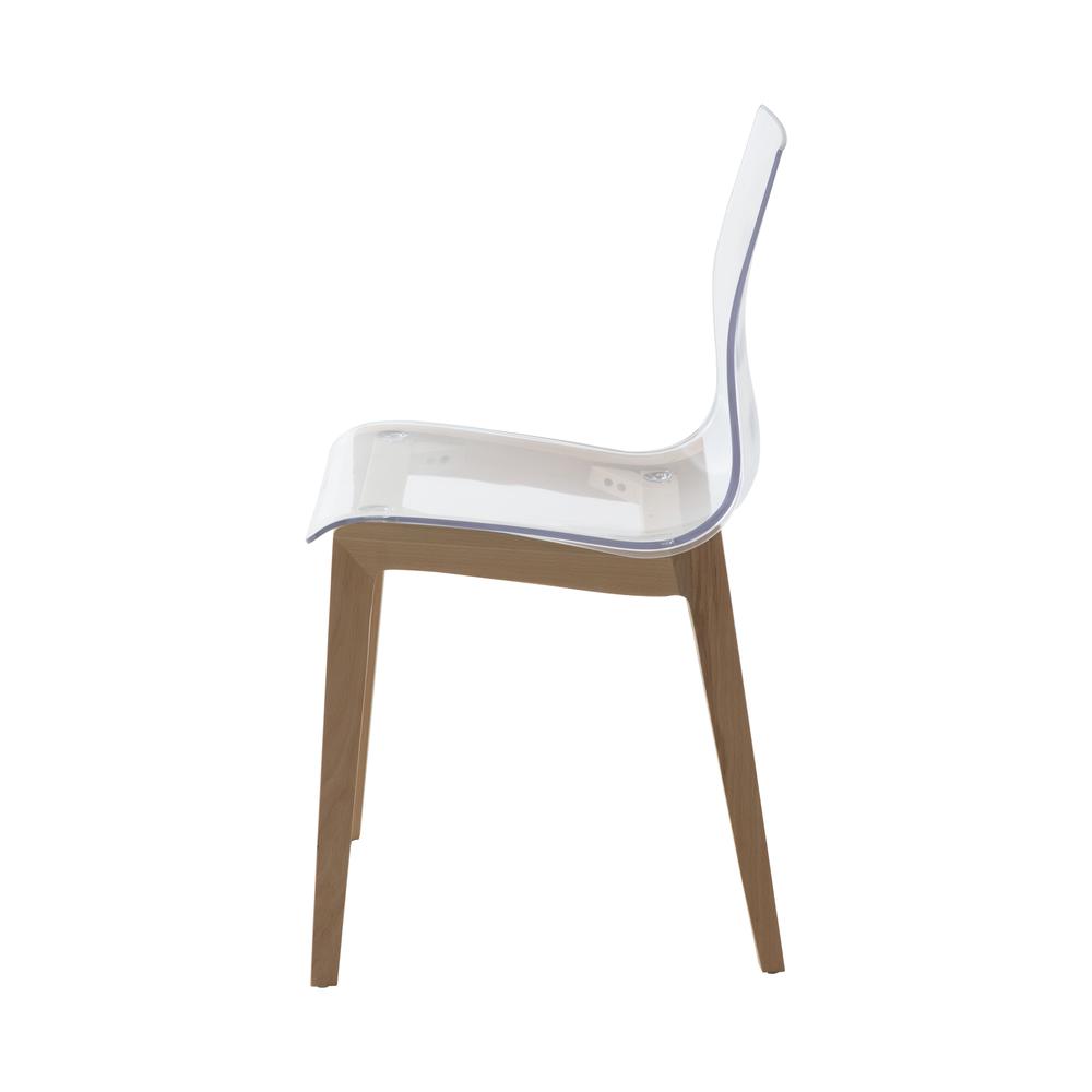 Marsden Modern Dining Side Chair With Beech Wood Legs Set of 2. Picture 3