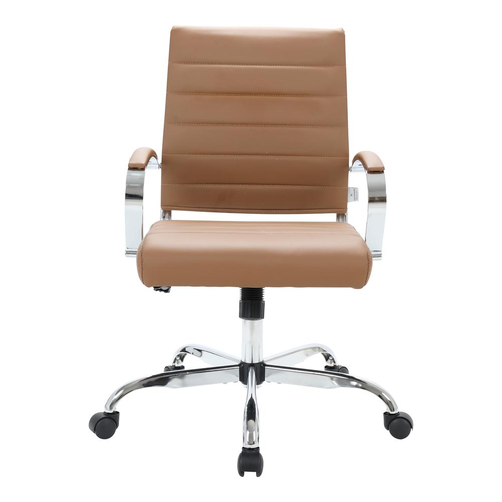 LeisureMod Benmar Leather Office Chair BO19BRL. Picture 2