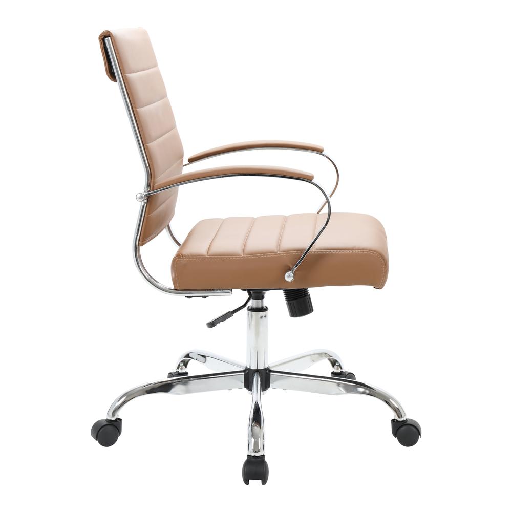 LeisureMod Benmar Leather Office Chair BO19BRL. Picture 3