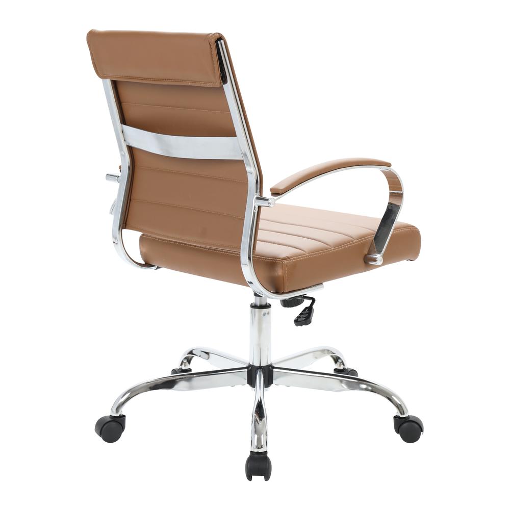 LeisureMod Benmar Leather Office Chair BO19BRL. Picture 4
