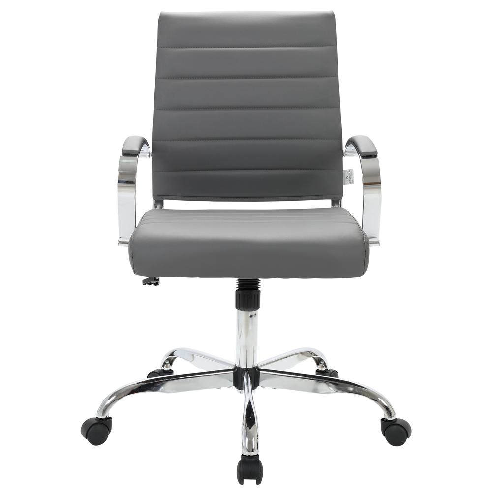 LeisureMod Benmar Leather Office Chair BO19GRL. Picture 2