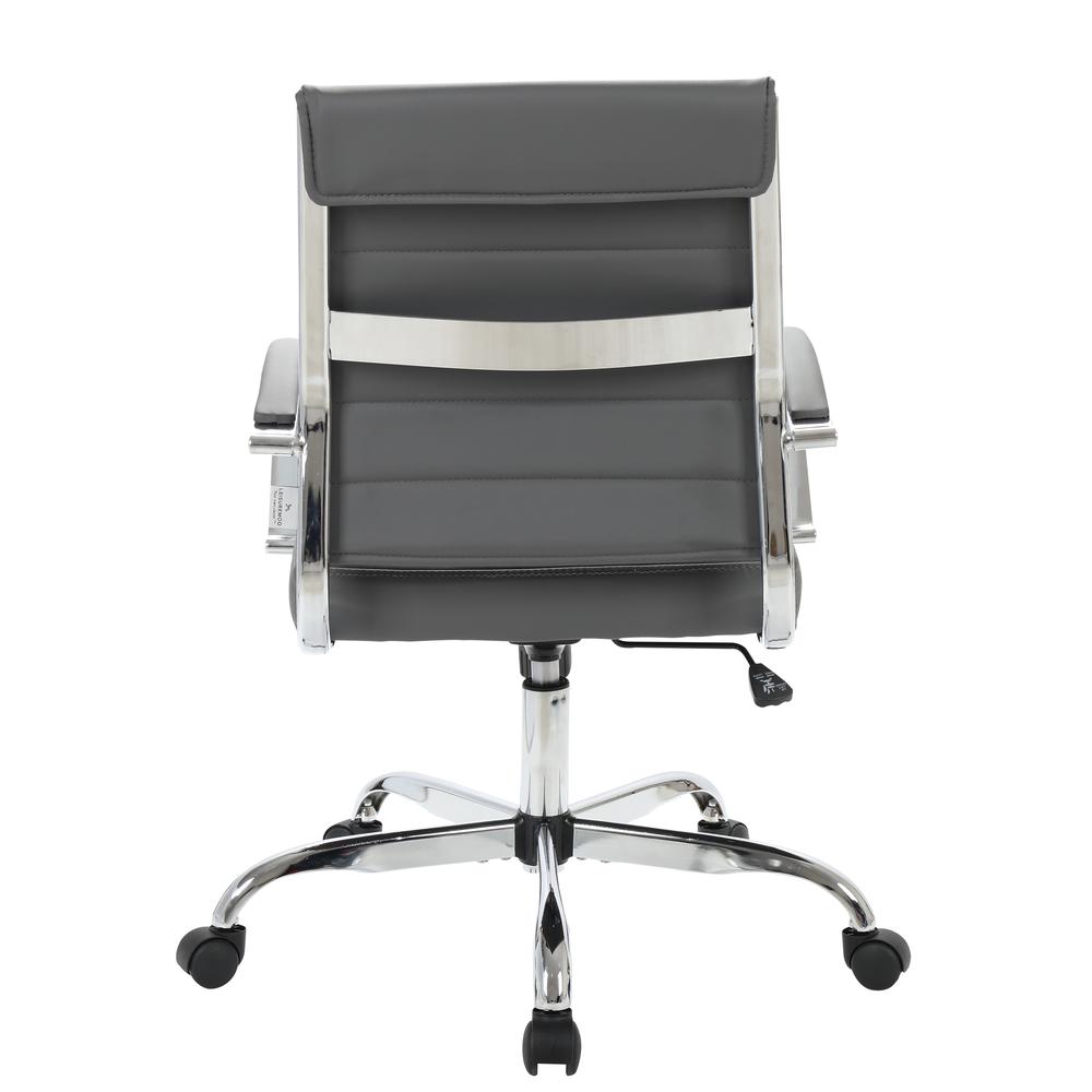 LeisureMod Benmar Leather Office Chair BO19GRL. Picture 5