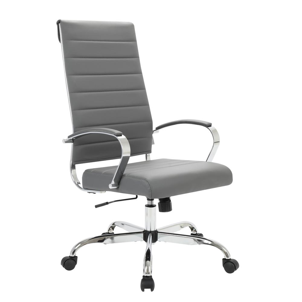 LeisureMod Benmar High-Back Leather Office Chair BOT19GRL. The main picture.