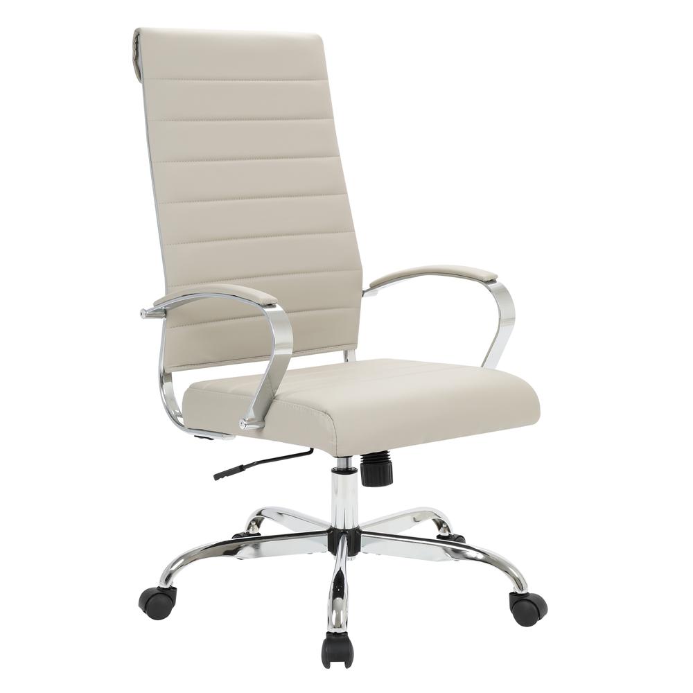LeisureMod Benmar High-Back Leather Office Chair BOT19TL. Picture 1