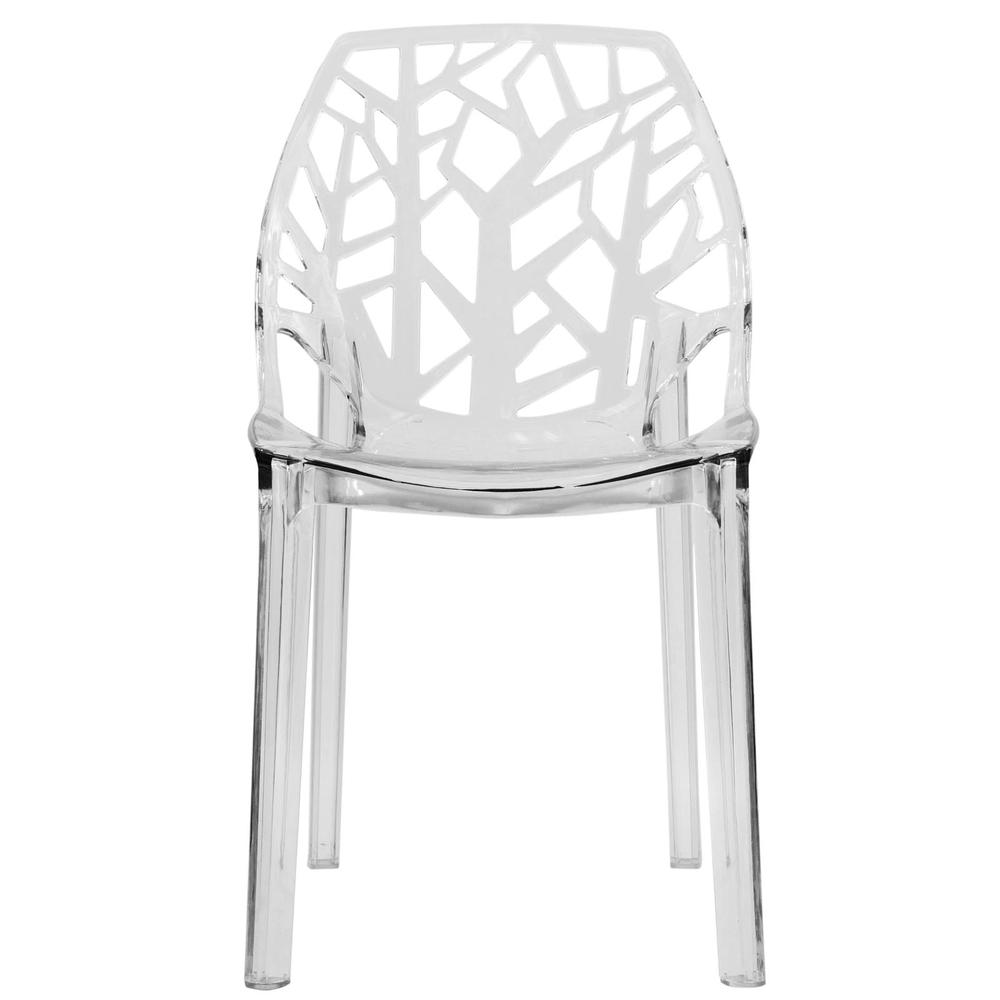 Cornelia Modern Spring Cut-Out Tree Design Stackable Dining Chair. Picture 12