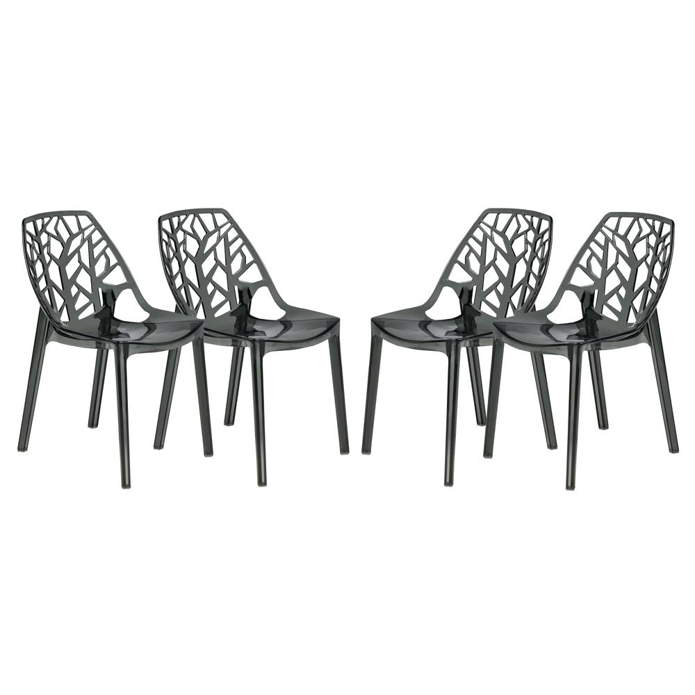 Cornelia Modern Spring Cut-Out Tree Design Stackable Dining Chair. Picture 6