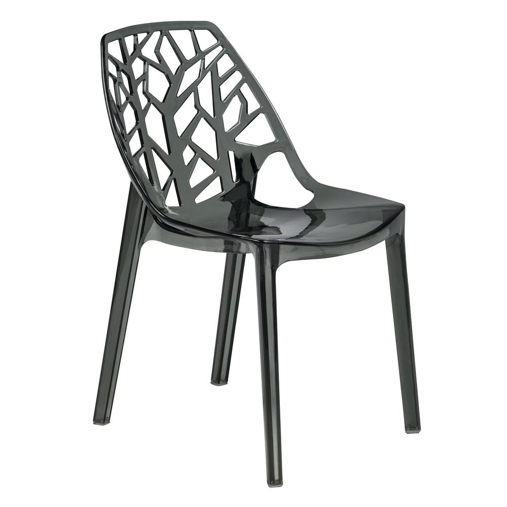 Cornelia Modern Spring Cut-Out Tree Design Stackable Dining Chair. Picture 1